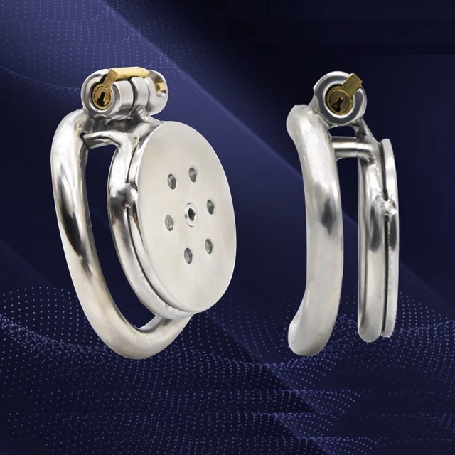 MALE CHASTITY CAGE Stainless Steel Chastity Device Men Metal Mini Lock
