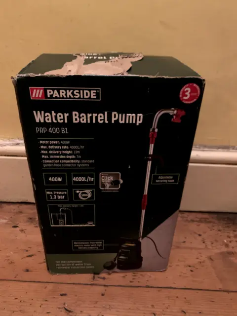 PARKSIDE SUBMERSIBLE WATER Pump Durable 400W Motor Draining Transferring  Water £49.99 - PicClick UK