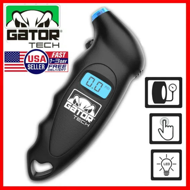 Digital Tire Air Pressure Gauge Meter Tester Bike Car Truck LCD Display 150 PSI