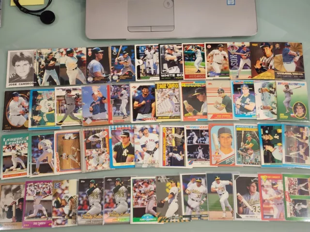 HUGE Jose Canseco Lot, RCs, Inserts, Parallels - Athletics, Rangers, Blue Jays,