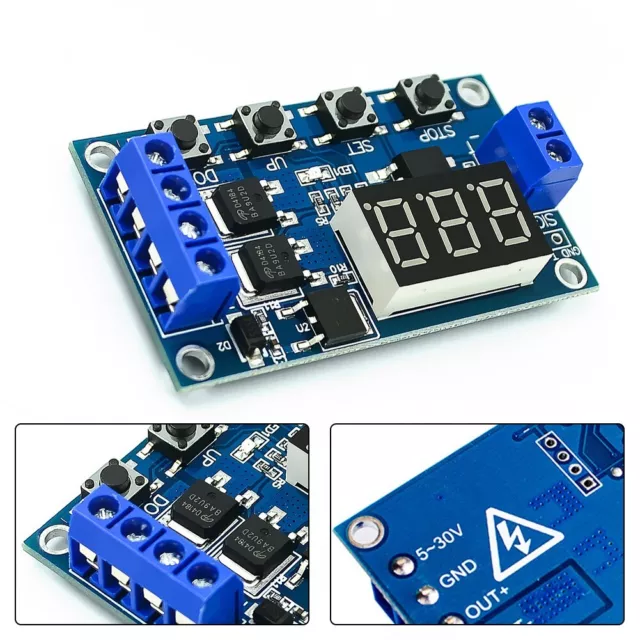 DC12V 24V Dual MOS LED Timer Verzögerungsschalter mit klarer und einfacher Schn