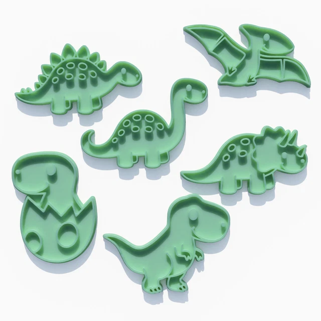 DINOSAURS COOKIE CUTTER & Stamp Embosser Set EUR 10,09 PicClick FR