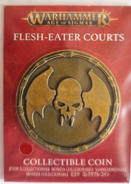 Warhammer Age of Sigmar Collectible Coin Flesh-Eater Courts Ghouls New Sealed