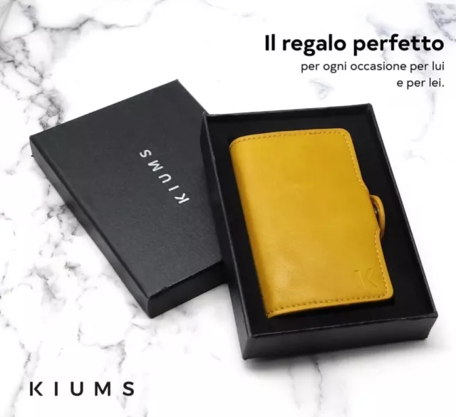 Porta Carte di Credito RFID Portafoglio Uomo Slim Portafoglio Leggero Piccolo