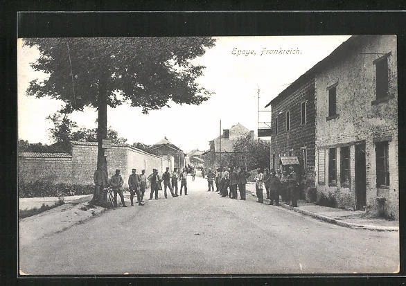 CPA Epoye, vue de la rue