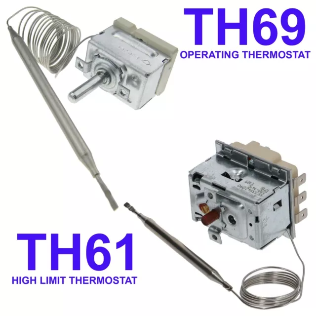 Lincat Th61 + Th69 Fryer Operating Control And High Limit Safety Thermostat Kit