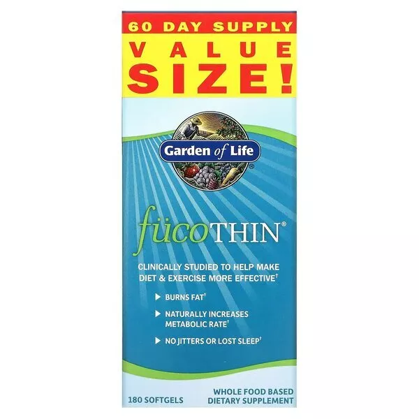 Garden of Life FucoThin - 180 softgels