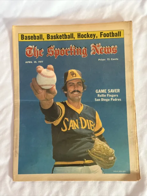 1977 April 30 The Sporting Nachrichten Rollie Finger San Diego Padres (MH340)