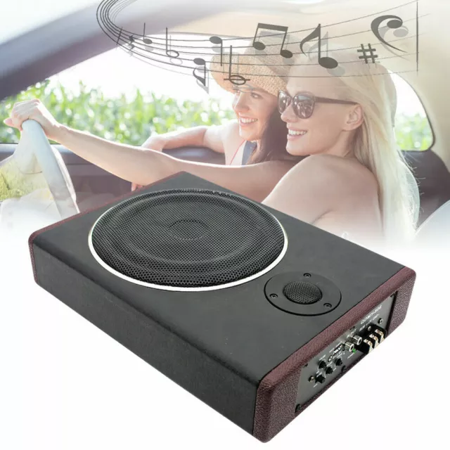 Subwoofer Audio Attivo Bassbox Auto Ultrasottile Auto Veicolo Ultrasottile 12V