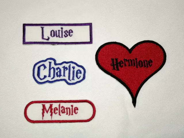 Personalised Embroidered Name Patch HARRY POTTER - Iron or sew on *FREE POST*