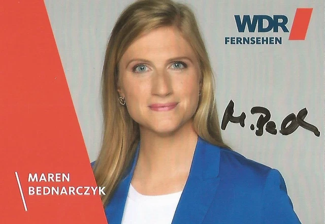 MAREN BEDNARCZYK MODERATORIN handsigniert 2025 EUR 1,00 - PicClick DE