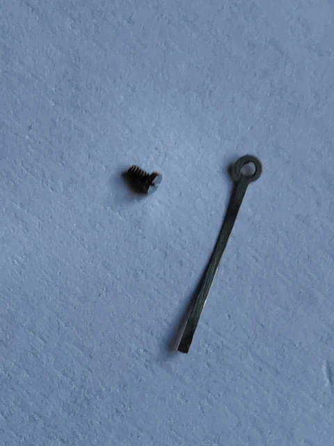 Pièce Détachée Pour Mouvement Universal Genève Calibre 296 - Ressort De Tirette + Vis