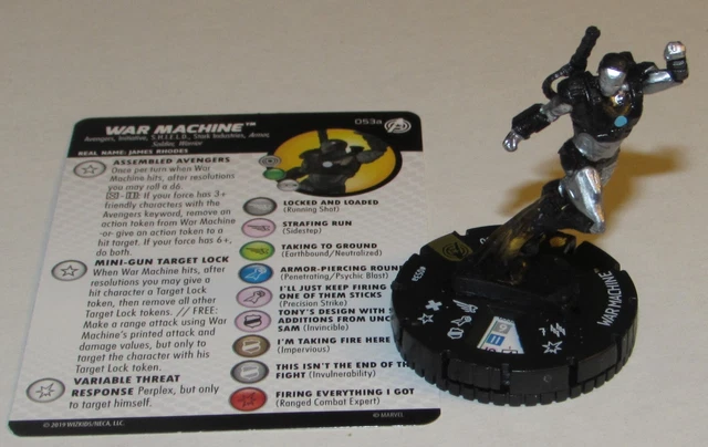 WAR MACHINE 053A Captain America and the Avengers Marvel Heroclix Super Rare