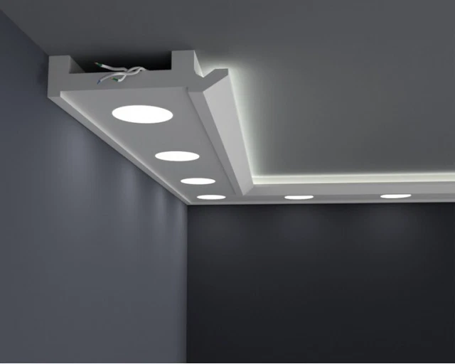 (24 metros) - Listones de techo, listones de estuco LED, LED listones decorativos listones de estuco
