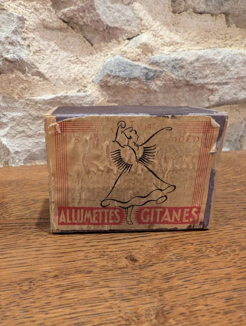 Ancien Porte-boîte D'allumettes En Bois Mural, Style Chalet Primitif