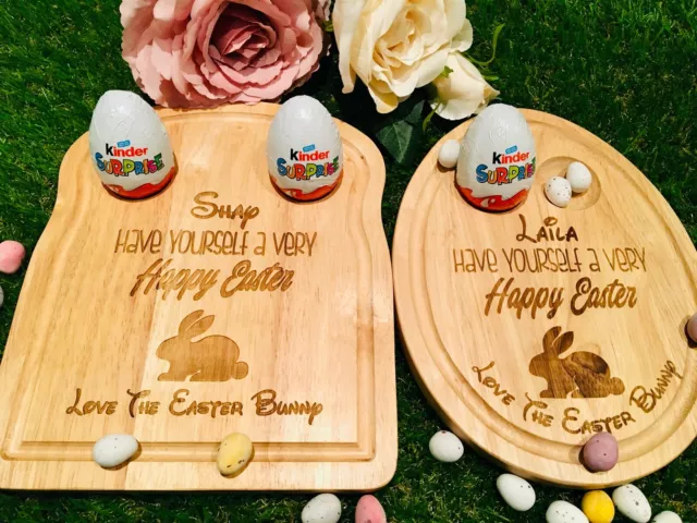 Personalised Engraved Name Toast  & Oval Egg Breakfast Board For All Occasions -