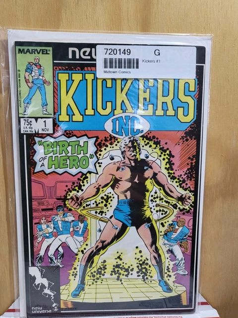 1986 Nov # 1 Marvel comics  universe KICKERS INC