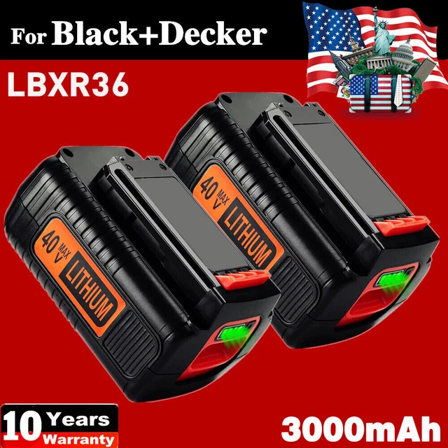 40V Lithium Battery for Black and Decker LBXR36 3.6AH/4.5AH 40 Volt Max LBX2040