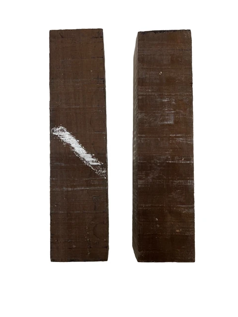 "Paquete de 2 espacios en blanco de madera giratoria de ébano real mexicano KATALOX-Plaza 9"" x 2"" x 2"