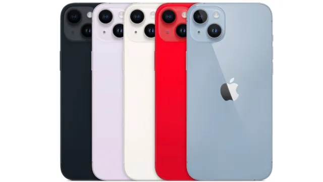 Apple iPhone 14 128 GB Blau Schwarz Rot Lila Weiß A2649 eSIM MODELL WIE NEU