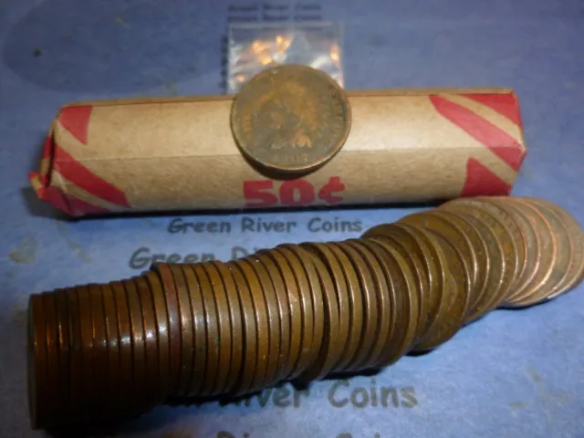 Mixed Wheat Lincoln Cent Rolls  My4#A4-WR Each Roll Includes One Indian Cent