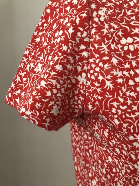 BODEN PHOEBE JERSEY Red Floral Dress Size 10R 29.00 PicClick UK