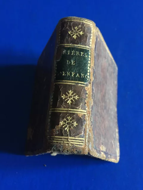 livre ancien miniature:PRIERE DE L ENFANCE,paris au Sage FRANKLIN 1810