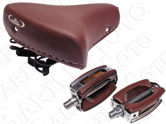 Asiento Bicicleta época Holandesa Montegrappa Cucuba® Sella Vintage Montegrappa Originale In Pelle Sintetica Con Doppia Molla MOD Export 1750 (Colore: Nero Asiento Bicicleta época Negro