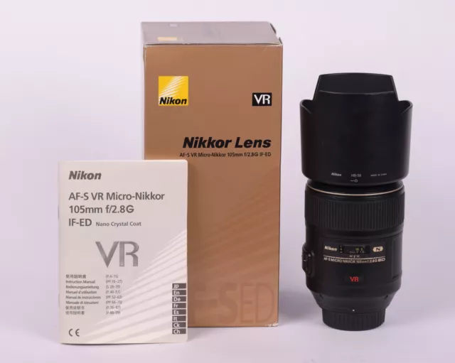 Nikon Nikkor AF-S VR Micro-Nikkor 105mm f/2.8G IF-ED Macro Objektiv