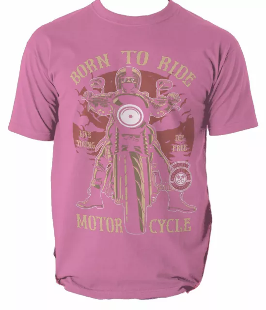 T-shirt uomo Born To Ride biker moto S-3XL 6