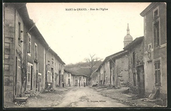 CPA Nant-le-Grand, Rue de l´Eglise