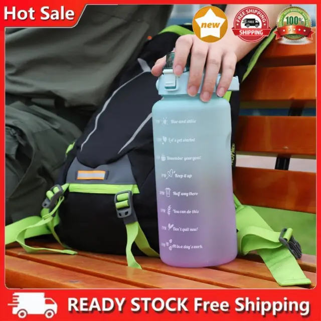 YEAA 2L Time Marked Water Bottle, Outdoor Sports, Fitness, Leakproof