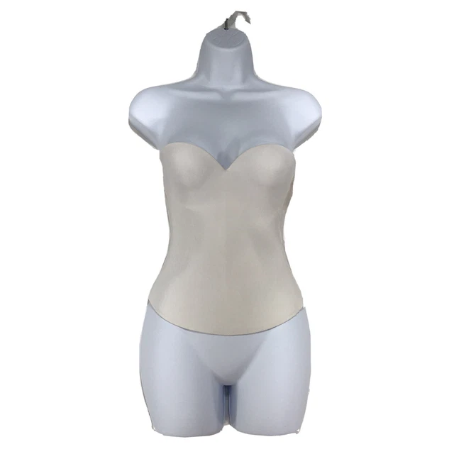 Davids Bridal NWT Seamless Longline Bridal Bra 34A White Strapless 7643 Push Up