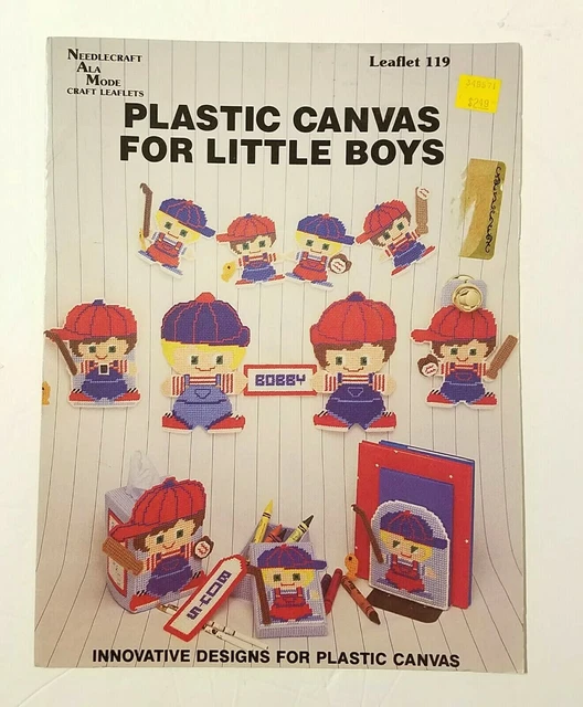 LONA DE PLÁSTICO Needlecraft Ala Mode PARA NIÑOS PEQUEÑOS Folleto 119 Patrón Folleto