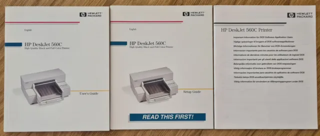 HP Deskjet 560C - User's Guide / Setup Guide / Important Info