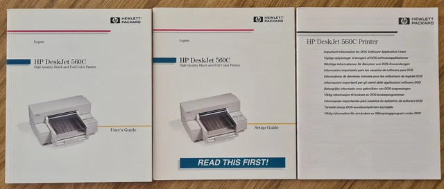 HP Deskjet 560C - User's Guide / Setup Guide / Important Info