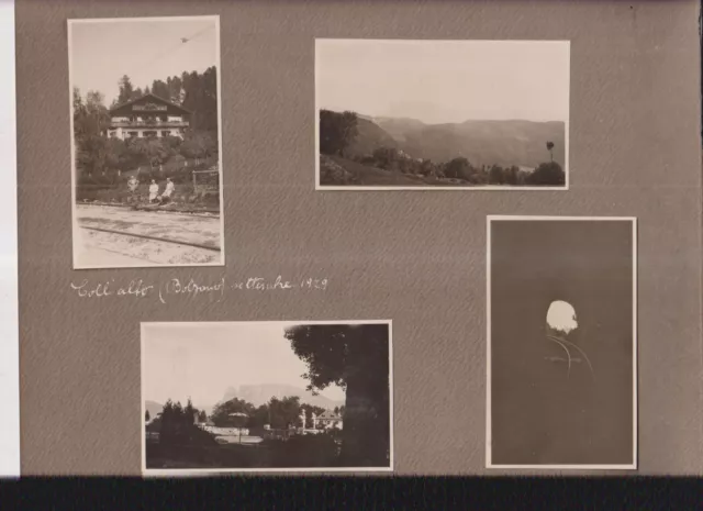 Renon ( Collalbo) E Bolzano   - Foglio Album Con Foto  Incollate Del 1929 -