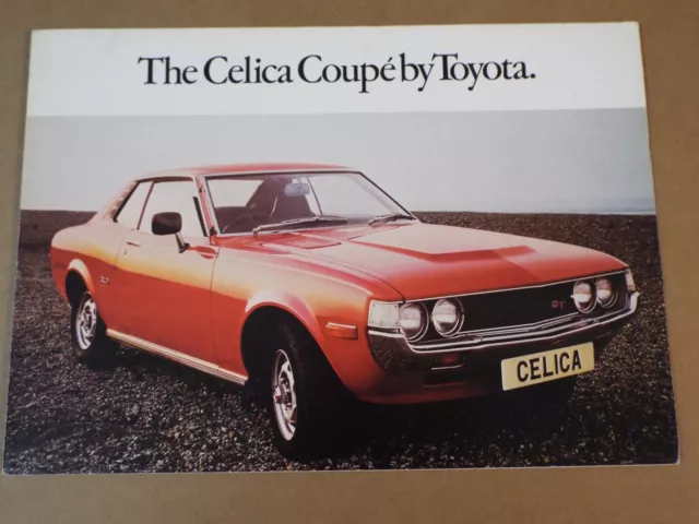 c1975 Toyota Celica ST original UK market foldout brochure