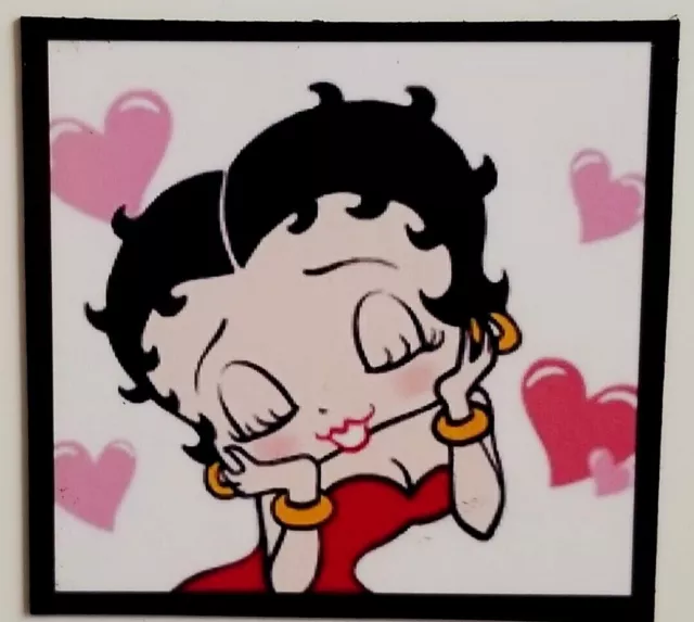 Betty Boop Being Cute Pink Heart Cartoon Pin-up  MAGNET