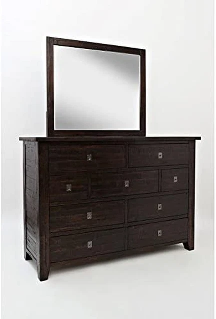 : , Kona Grove, 9 Drawer Dresser, 62"W X 19"D X 42"H, Deep Chocolate Finish, (Se