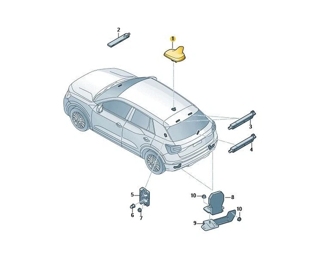 Türwarnleuchte LED Für Audi A4 A5 Q5 – Peripheriebeleuchtung Für Außentürgriff, 8W0947133/8W0947134