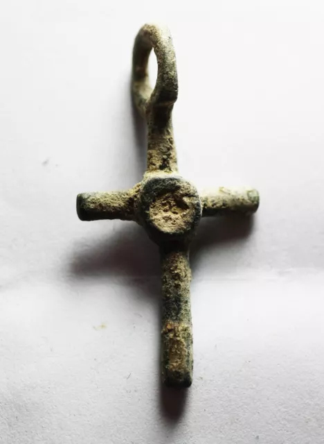 Zurqieh - Ad8705- Ancient Byzantine. Jordan. Bronze Cross. 800 - 1000 A.d