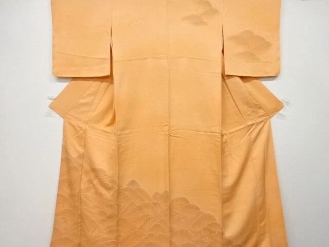 6365613: Japanese Kimono / Vintage Homongi / Embroidery / Rough Wave