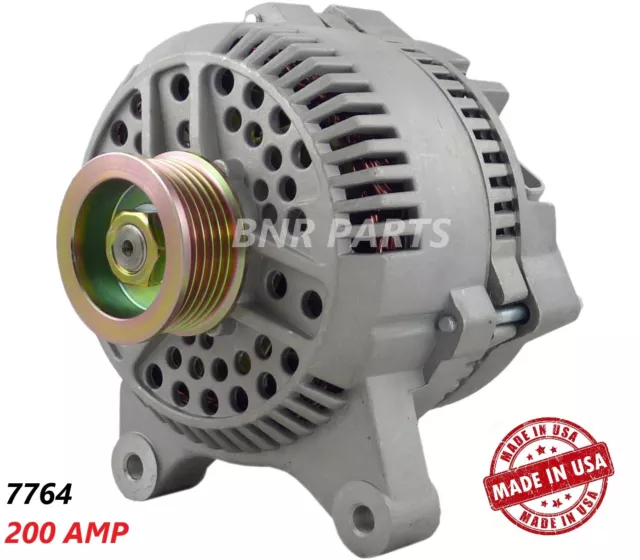 200 AMP 7764 Alternator Ford Lincoln Mercury High Output HD Performance USA NEW