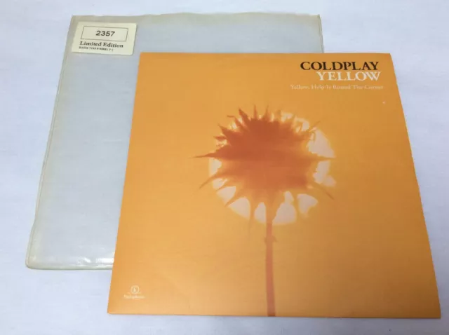 Coldplay Yellow Limited Edition Numbered 7 Inch Vinyl Record 45rpm
