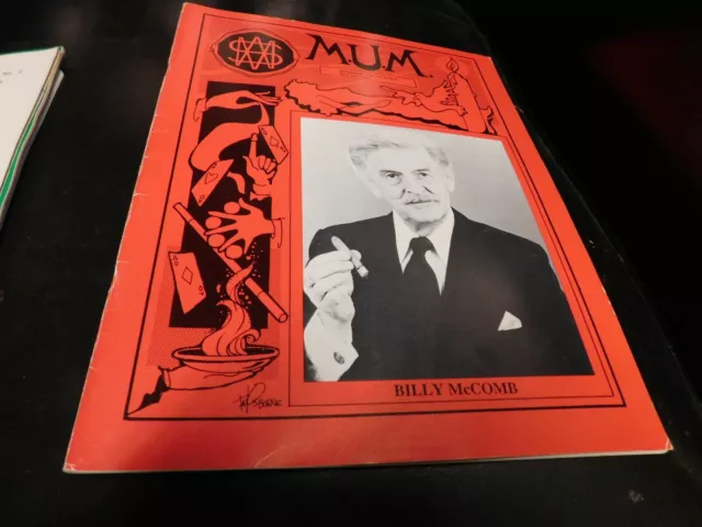 MUM Magazine Magic Unity Might Magician Billy MCComb December 1986