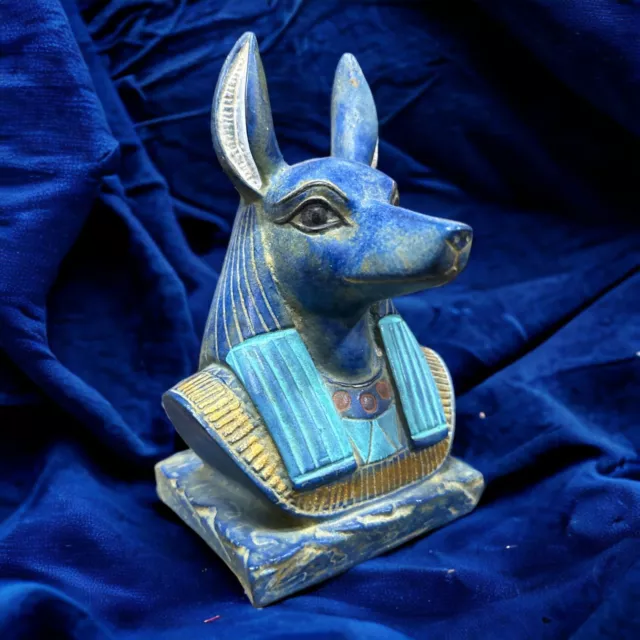 Ancient Egyptian Antiques Anubis Statue God of the Death Rare Pharaonic Egypt BC