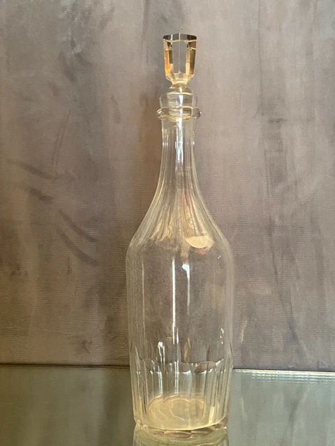 Carafe à eau bouteille en cristal taillé XIXe Napoléon III 2