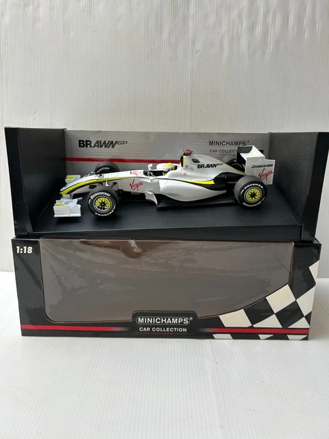 MINICHAMPS 150090022 BRAWN GP BGP 001 J.Button 2009 1/18 F1 Miniature ...
