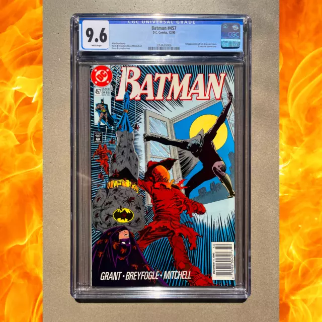 🔥 Batman #457 1989 CGC 9.6 Newsstand 1st App of Tim Drake as Robin